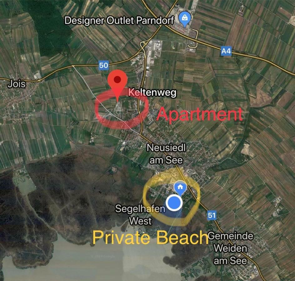 25H Garden Apartment Plus Private Beach Neusiedl am See Bagian luar foto